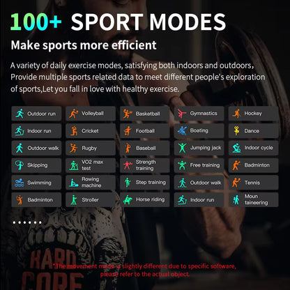 New Smart Watch 2025 Wireless Charging Smartwatch Bluetooth Calls Men Women Smartwatches Fitness Bracelet Custom Watch Face